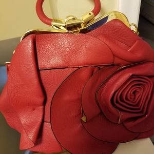 Purse Red Leather